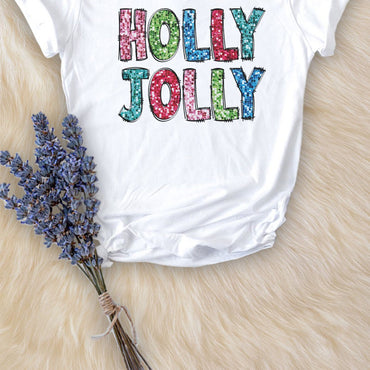 Holly Jolly V-Neck Tee for the Holiday Season!