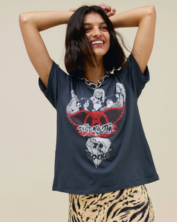 DayDreamer Aerosmith Rocks Cropped Tee