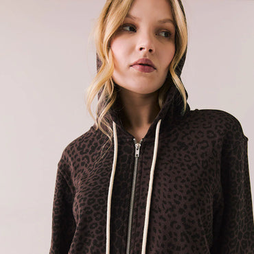 Louna Leopard Zip Up Hoody