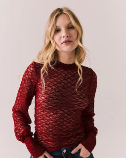 Evelynn Cabernet Long Sleeve