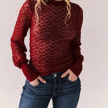 Evelynn Cabernet Long Sleeve