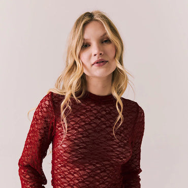 Evelynn Cabernet Long Sleeve