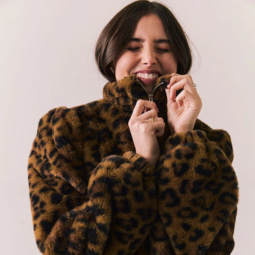 "Make a Statement in Leopard Faux Fur Jacket"