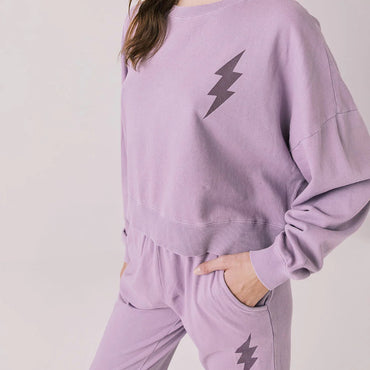 Amethyst Bolt Pullover Long Sleeve