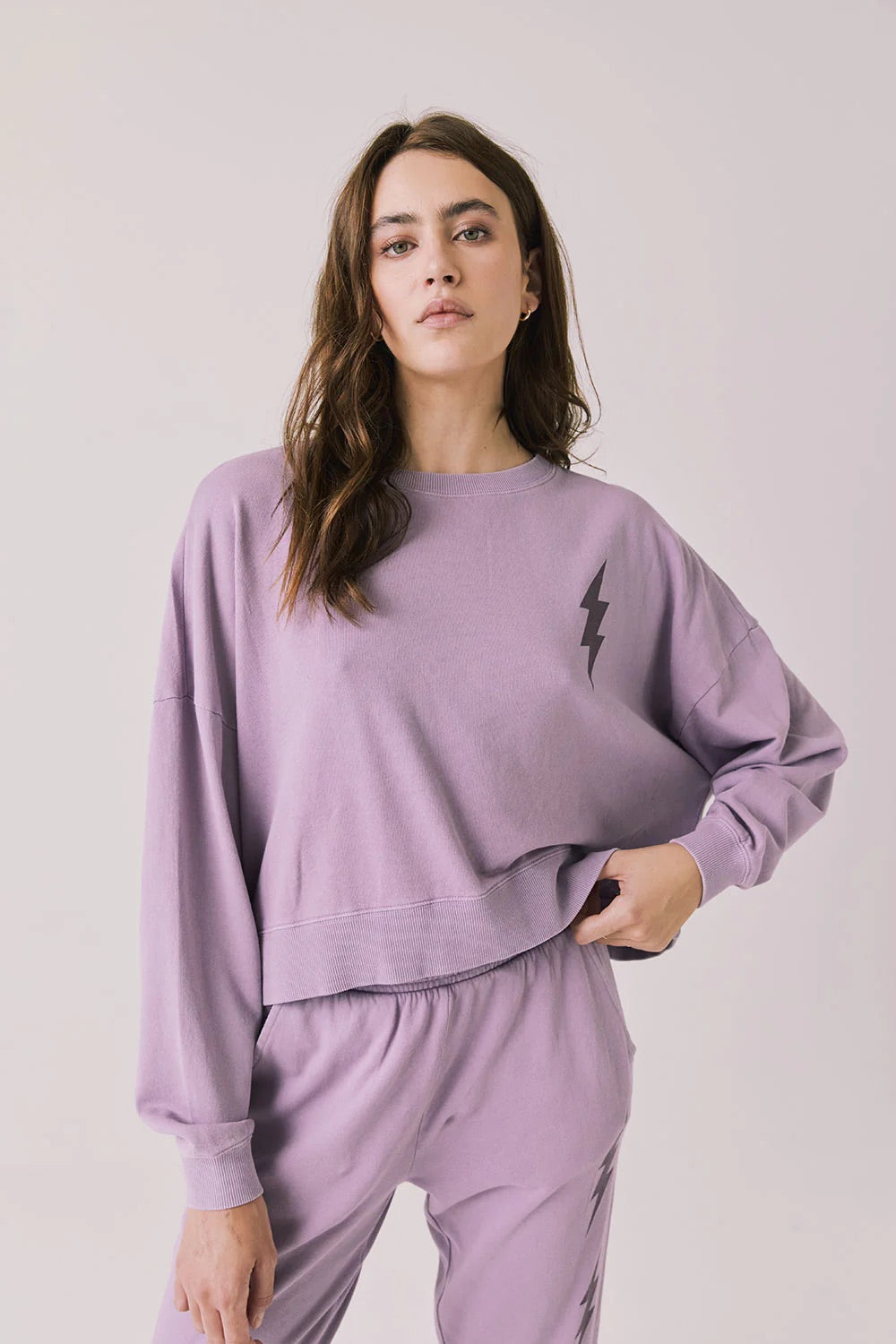 Amethyst Bolt Pullover Long Sleeve