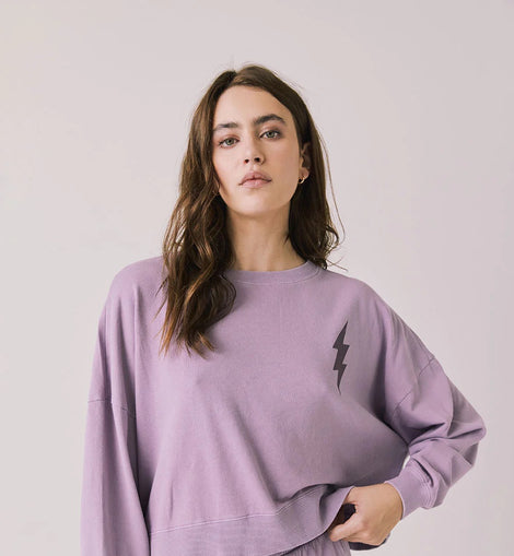 Amethyst Bolt Pullover Long Sleeve