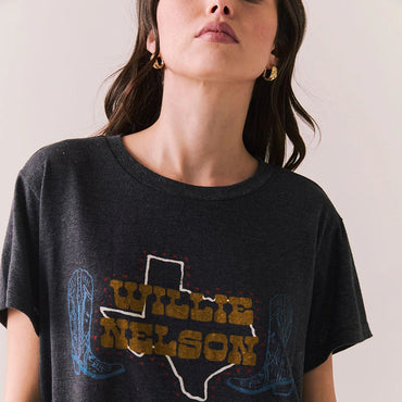 Willie Nelson Texas Boots Tee