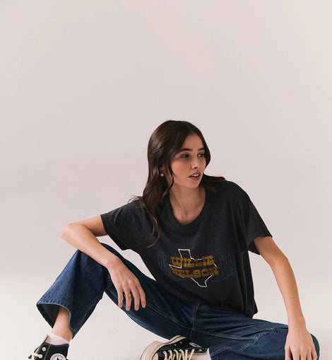 Willie Nelson Texas Boots Tee
