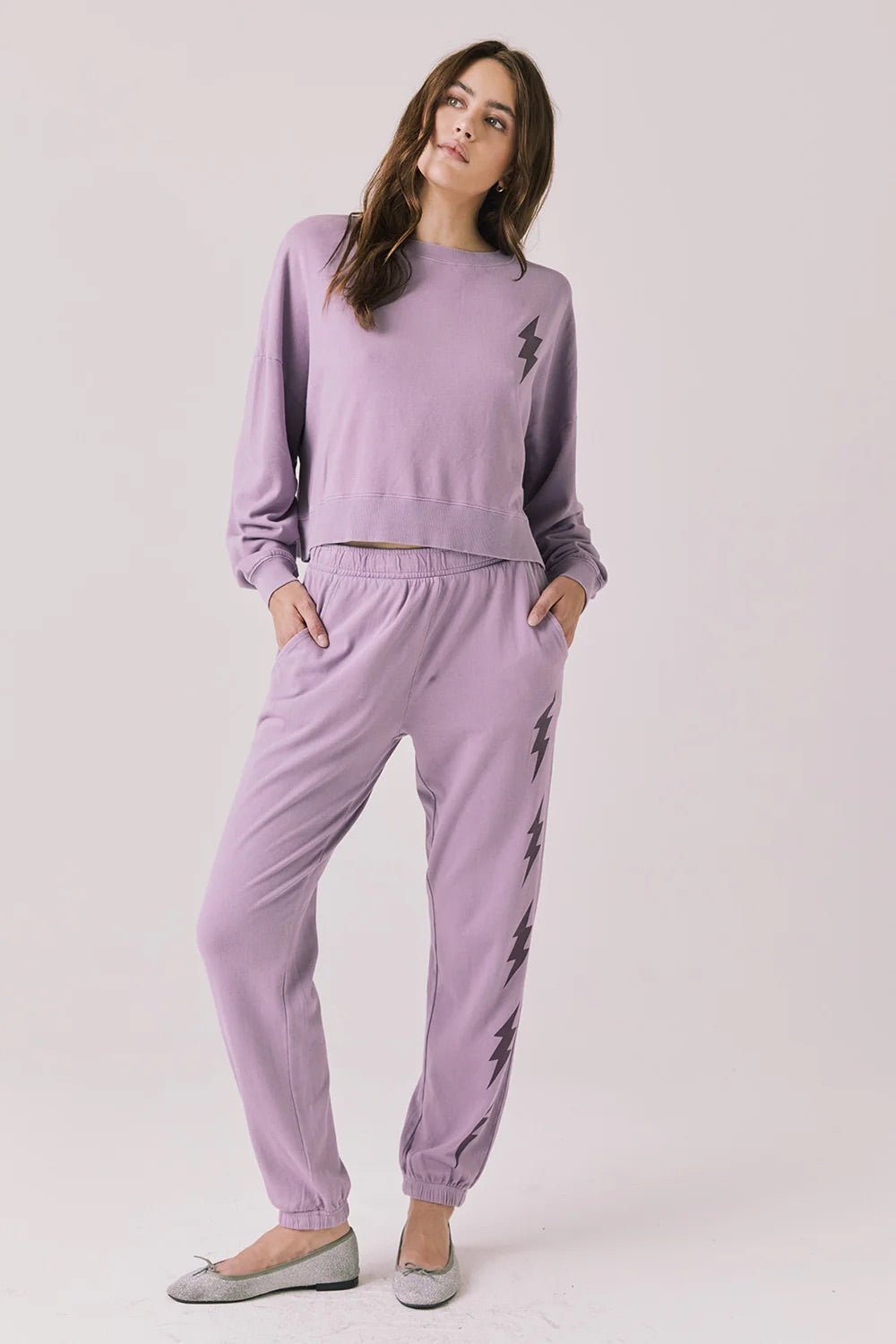 Amethyst Bolt Joggers