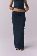 Allure Navy Maxi Skirt