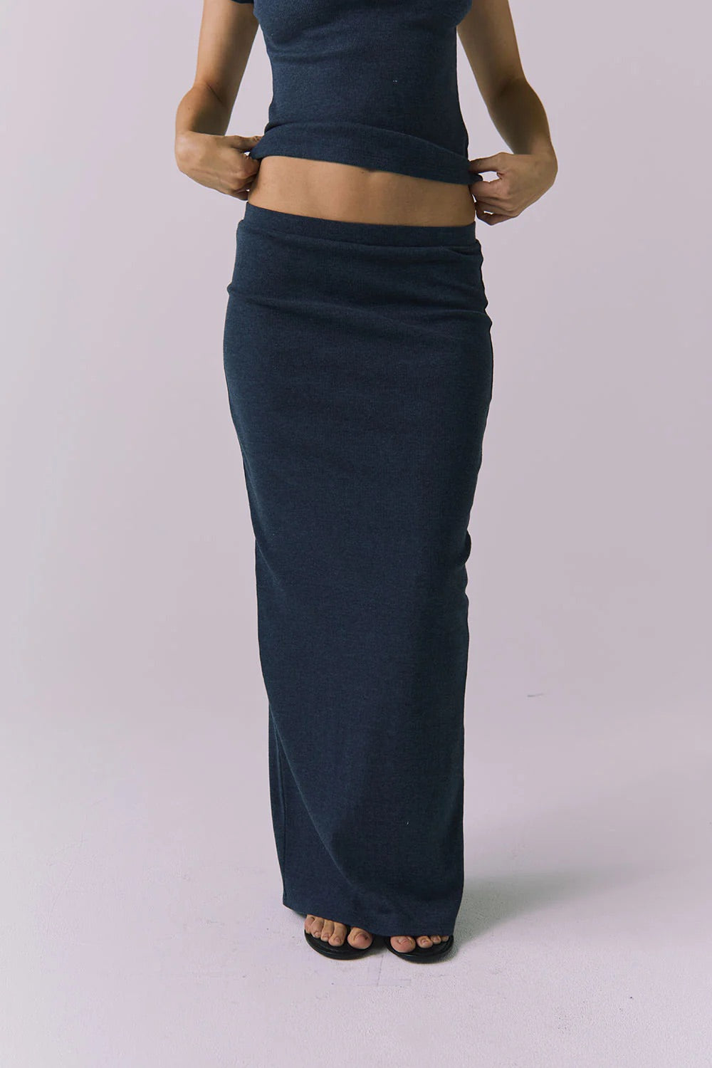 Allure Navy Maxi Skirt