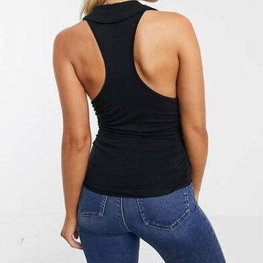 FP Sexy Tank with Collar in Black