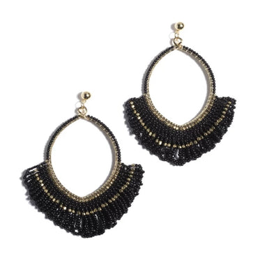 Black~Gold Earrings