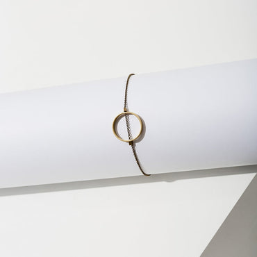LL delicate circle bracelet gold