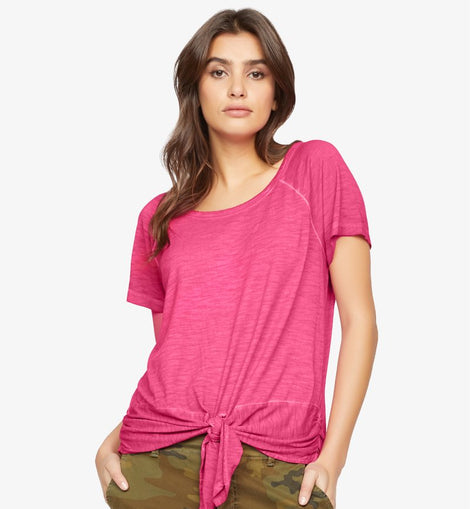 S haute pink tie top