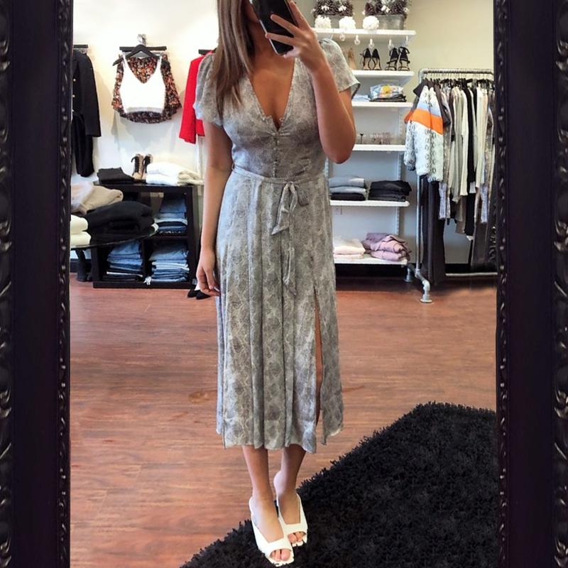 Paige D Alayna Snake Swing Dress