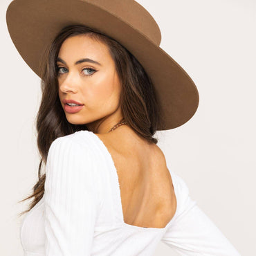 FP textured ribbed knit top in white